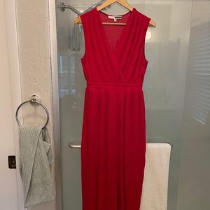 Anthropologie Red Dress Size S